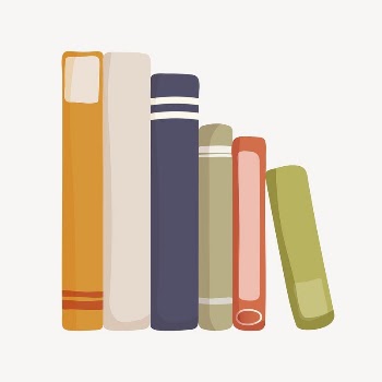 Books collage element, cute cartoon | Free Vector Illustration - rawpixel