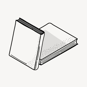 Books doodle collage element, cute | Free Vector Illustration - rawpixel