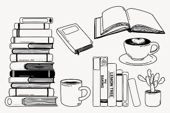 Books doodle collage element, cute | Free Vector - rawpixel
