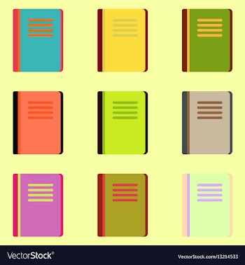Books icons collection vector image
