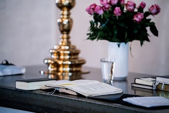 Books on a Table
