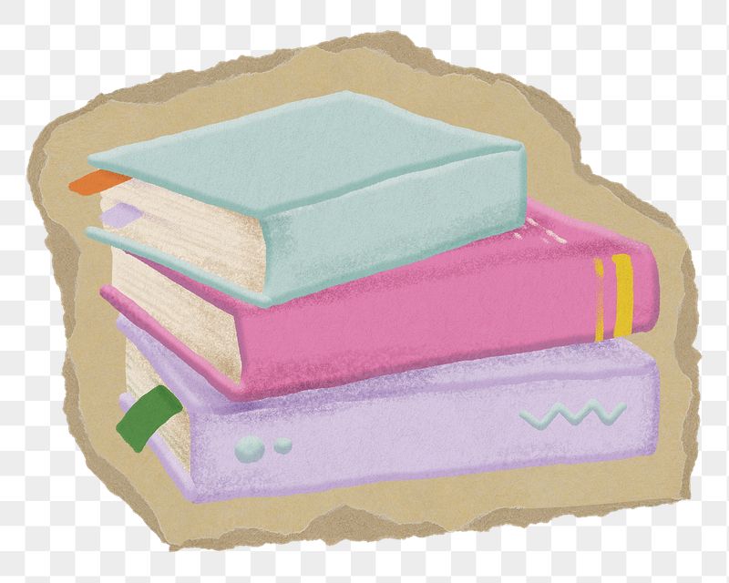 Books png sticker, torn paper | Free PNG Illustration - rawpixel