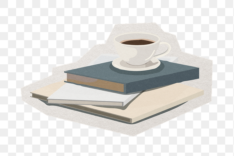 Books & tea png  | Free PNG - rawpixel