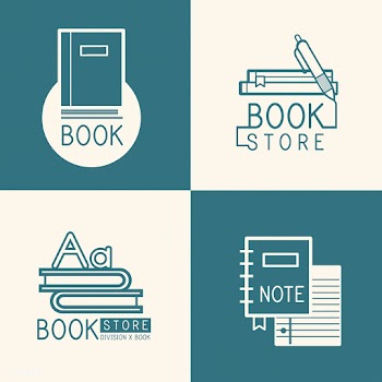 Bookstore logos and sign set vector | Free stock vector - 534843