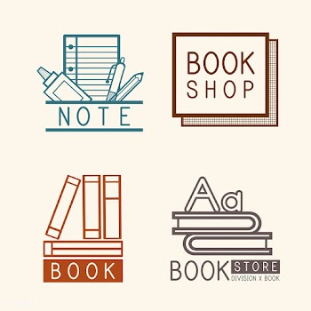 Bookstore logos and sign set vector | Free stock vector - 534849