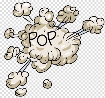 Boom, brown smoke with pop text transparent background PNG clipart