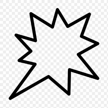Boom png web UI icon in outline style | Free stock illustration | High Resolution graphic