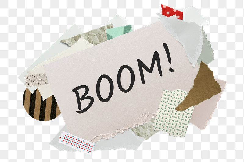BOOM! png word sticker, aesthetic | Free PNG - rawpixel