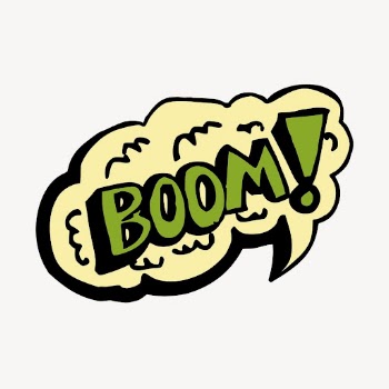Boom speech bubble word sticker | Free Vector - rawpixel
