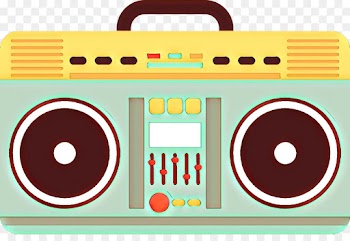 boombox compact cassette portable media player technology circle
