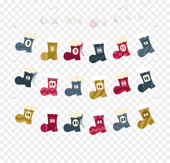 Boot Christmas Advent calendar Clip art - Vector boots 
