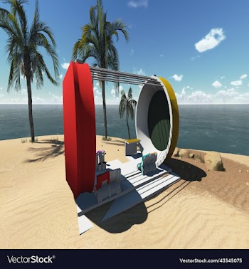 booth on beach