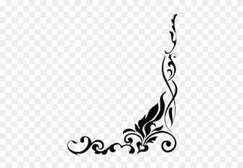 Border Clip Art Borders Free Clipart Images - Black And White Floral Border Png