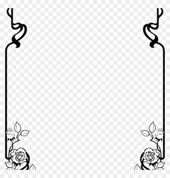 Border Clipart Black And White Breakfast Border Clip - Border Clip Art Black And White