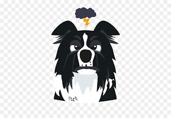 Border Collie Cartoon animation - siberia border 