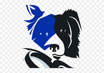 Border Collie Head Silhouette