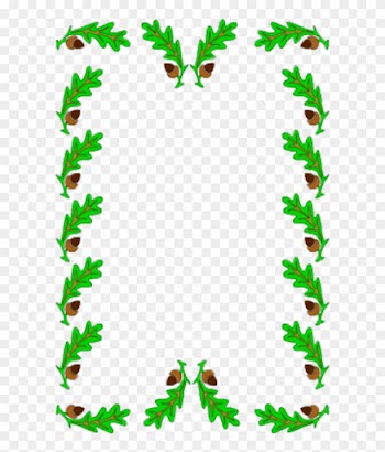 Border Decoration Oak Leaves - Acorn Border