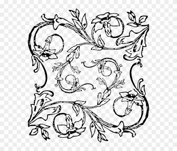 Border Decorations, Tribal, Design, Flower, Flowers, - Flower Border Png
