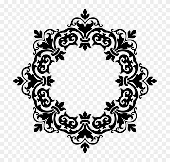 Border Design Black And White Butterfly 10, Buy Clip - Design Black And White Pattern Border Png