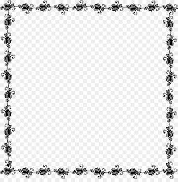 Border Design Black And White png download - 2342*2354 - Free ...