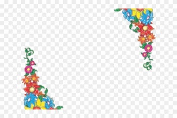 Border Flowers Clip Art - Border Spring Flowers Clipart