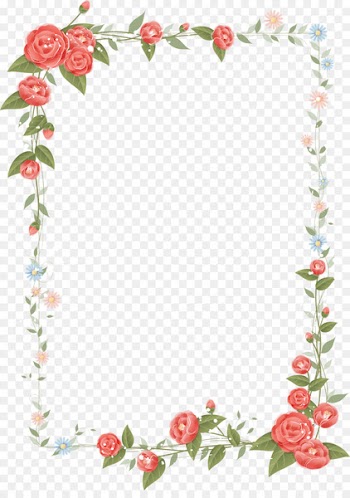 Border Flowers Floral design Clip art - rose frame 
