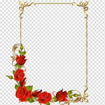 Border Flowers , invitation transparent background PNG clipart