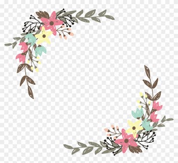 Border Flowers Wildflower Clip Art - Flower Border Vector Png