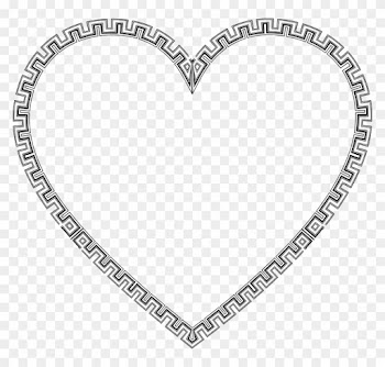 Border Frame Decorative Ornamental Abstract - Decorative Heart Line Drawing