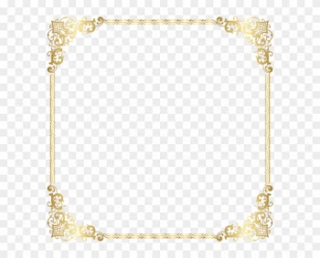 Border Frame Gold Pn - Gold Border Clip Art