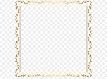 Border Frame Gold Transparent PNG Clip Art Image 