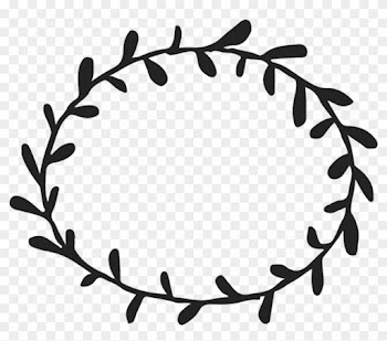 Border Frame Leaves Circle Round - Leaf Branch Clip Art