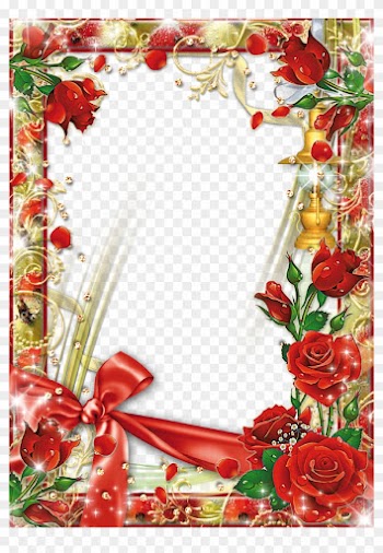 Border Frames Png Images Mart - Flower Photo Frame Png