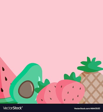 border from fruits