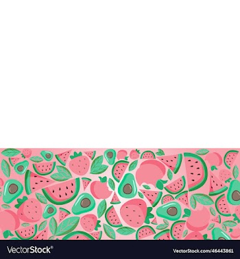 border from fruits