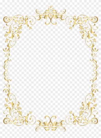 Border Gold Decorative Frame Png Clip Art - Border Gold Decorative Frame Png Clip Art