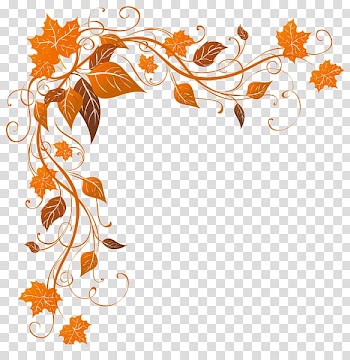 , border leaves transparent background PNG clipart