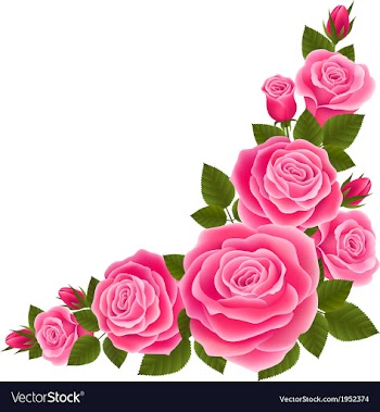 					Border of roses vector&nbsp;image														