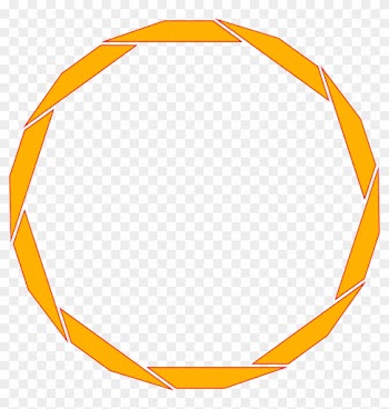Border Orange - Transparent Circle Border Orange