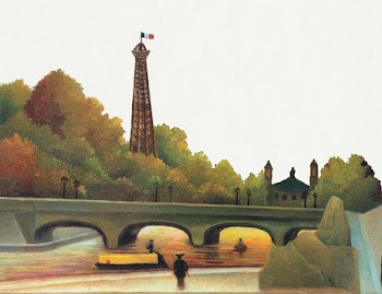 Border psd famous painting, Eiffel-tower in… | Free stock illustration | High Resolution graphic