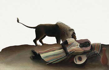 Border psd famous painting, lion and sleeping… | Free stock illustration | High Resolution graphic