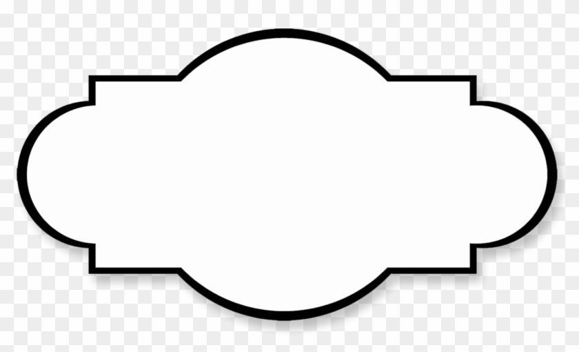 Border Shapes Clip Art - Black And White Shape Clipart