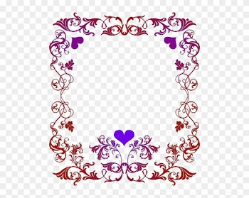 Border Sticker - Love Borders For Valentines Day