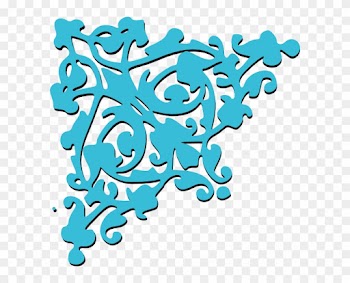 Border Svg Clip Arts 600 X 599 Px - Hampton Art Cam &amp; Chloe Mounted Stamp 2.5"x2.5"-corner