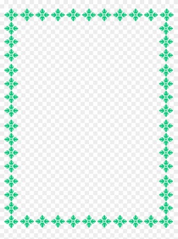 Border Teal Transparent Background Clipart Clip Art - Transparent Background Border Design Transparent