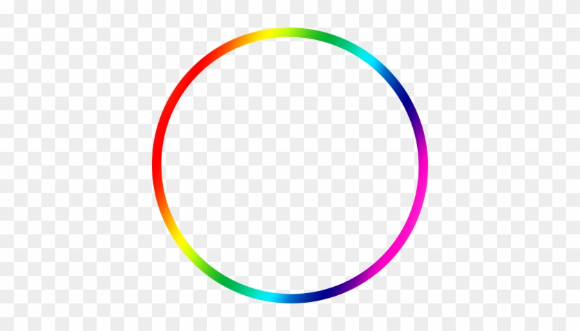 Border With The Rainbow's Colors For Any Lgbt Fellow - Circle Outline Clip Art