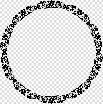 Borders and Frames Black and white , frame transparent background PNG clipart
