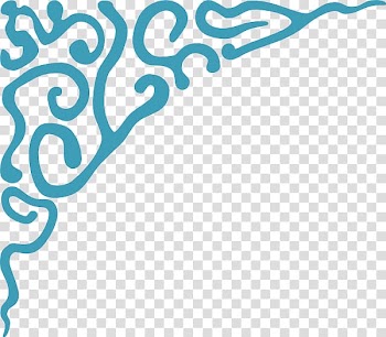 Borders and Frames , Blue Corner transparent background PNG clipart
