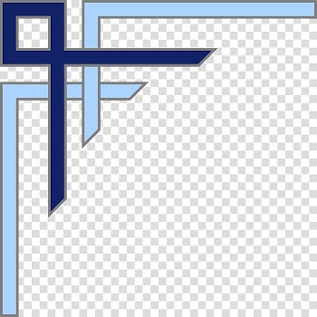 Borders and Frames , Blue Corner transparent background PNG clipart