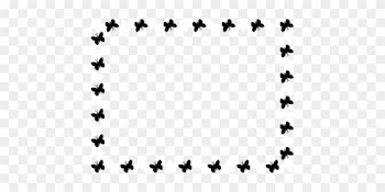 Borders And Frames Butterfly Drawing White Computer - Butterfly Border Black And White
